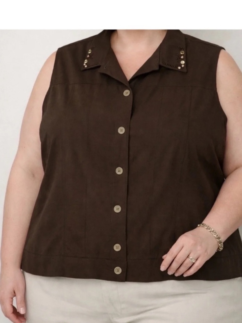 TanJay Beaded Embellished Top